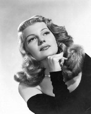 RITA HAYWORTH 24X36 B&W POSTER PRINT