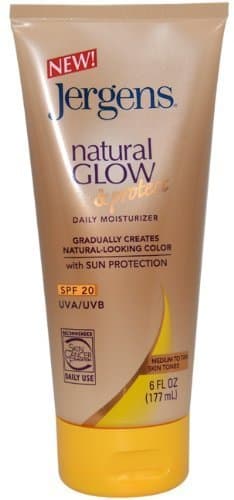 Jergens Daily Moisturizer, Natural Glow & Protect, Medium to Tan, Spf 20, 6 Ounces (Pack of 3)