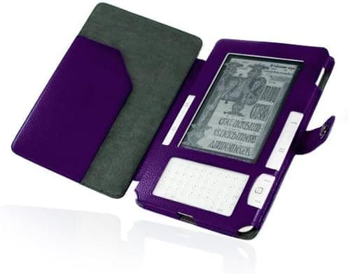 (5 Color Option) Mivizu Amazon Kindle 2 leather case book cover for Amazon Kindle 2nd generation eBook Reader
