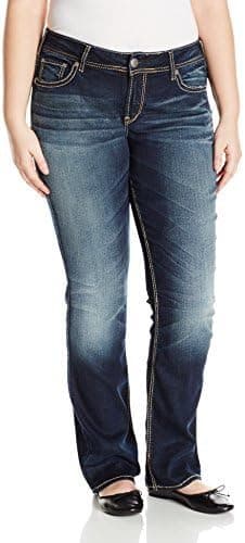 Silver Jeans Women's Plus-Size Suki Mid Slim Bootcut Jean