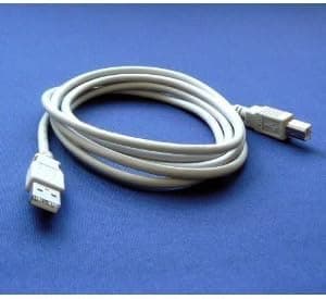 HP Officejet 4620 Photo Printer Compatible USB 2.0 Cable Cord for PC, Notebook, Macbook - 6 feet White - Bargains Depot