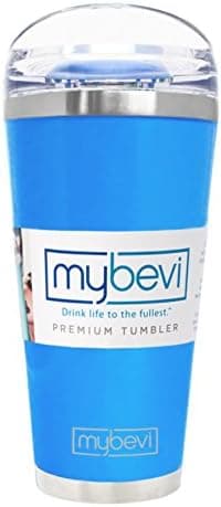 MyBevi Classic Stainless Steel Premium Grade Insulated Travel Tumbler (Blue, 16 oz)