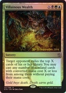 Magic The Gathering - Villainous Wealth - Prerelease & Release Promos - Foil