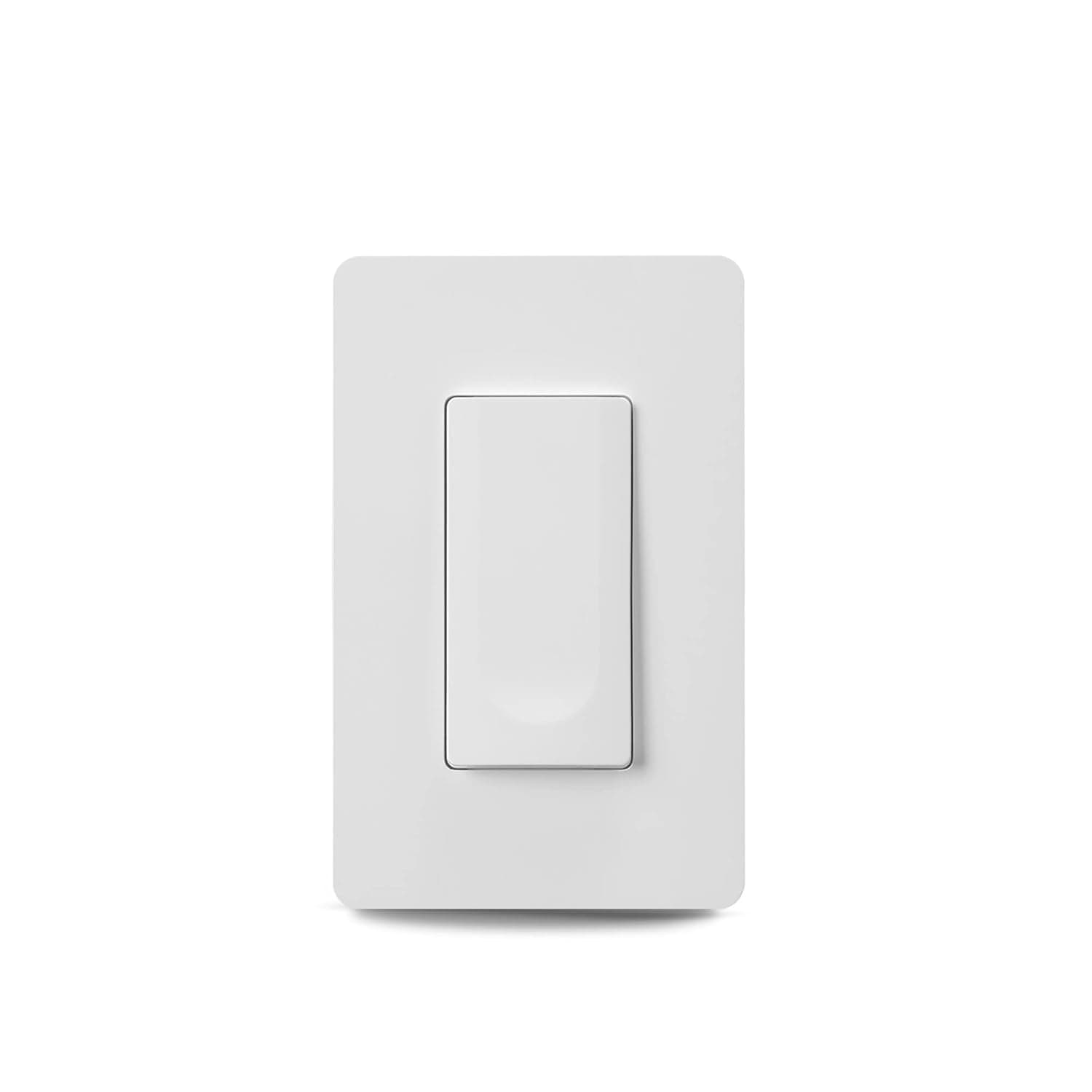 Globe Electric 50586 Works with Alexa Only Wi-Fi Smart Indoor On/Off Smart Switch,2.4Ghz WiFi, Neutral Wire Required, Voice Activated, White, Wall Plate Included, Smart Home Automation