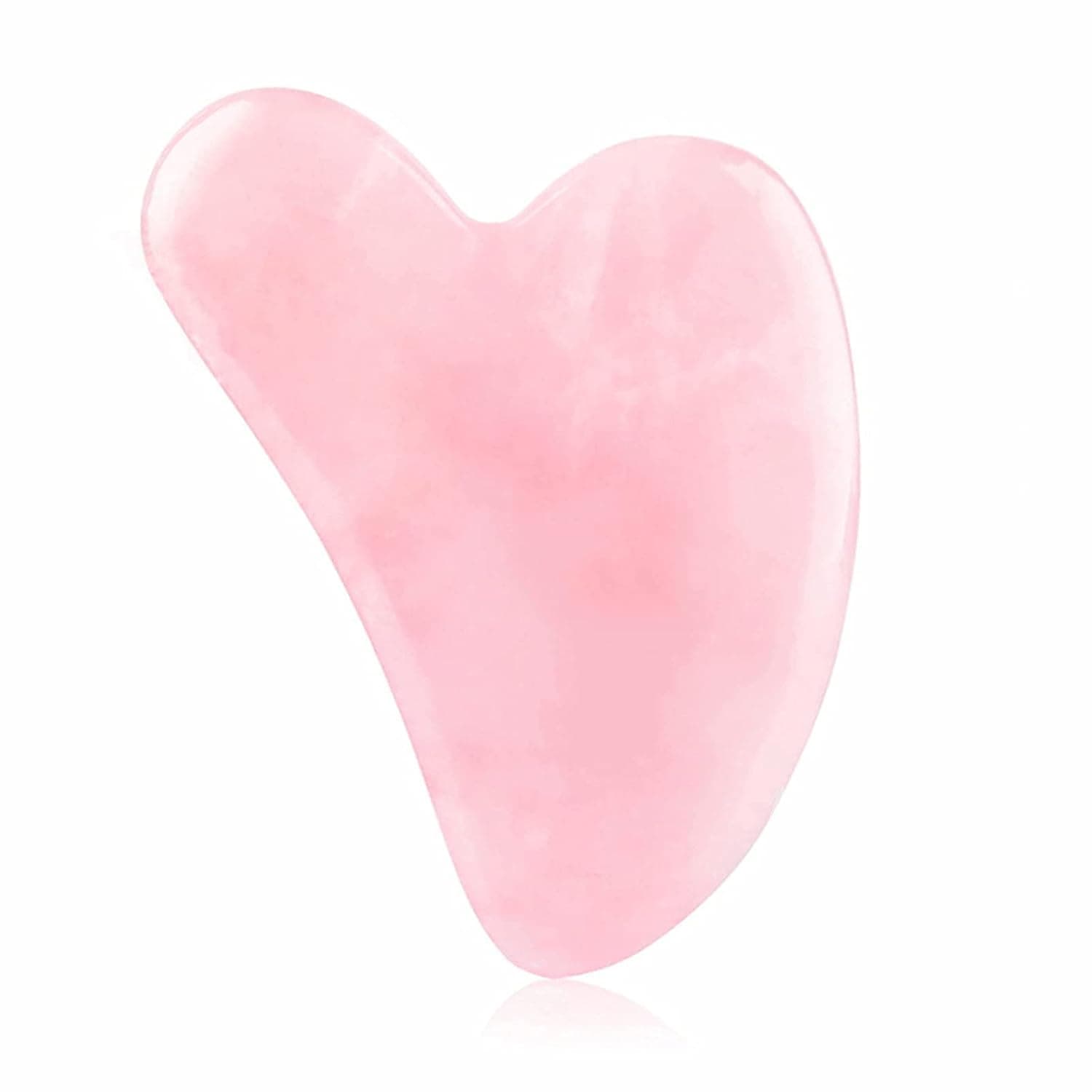 Go Ho Rose Quartz Gua Sha Massage Tools,Natural Gua Sha Stone,Guasha Tool for Face Microcirculation,Prevent Wrinkles, Guasha Skin Care Tools For Face & Body Muscle Relaxing(Rose Heart Shape)