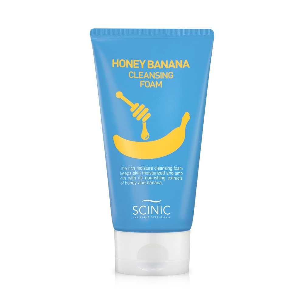 SCINIC Honey Banana Cleansing Foam 5.28 Fl.oz 150ml | Nourishing Moisturizing Cleansing With Honey And Banana Ingredients | Moisturizing Deep Cleansing With Abundant, Soft Foam | K- Beauty