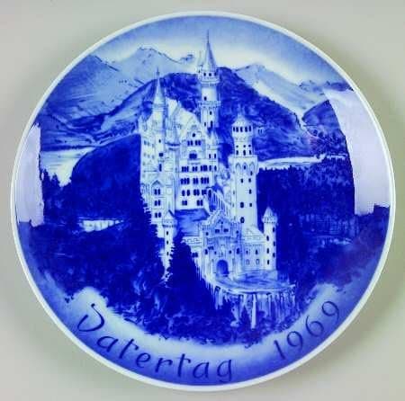 Bareuther 1969 Father's Day Plate -- Castle Neuschwanstein