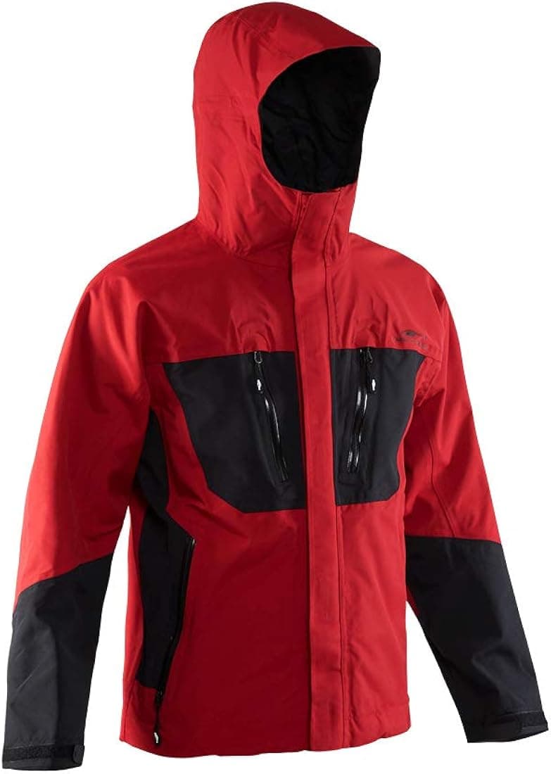 Grundéns Burning Daylight Hooded Fishing Jacket, Red - Medium