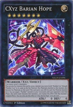 YU-GI-OH! - CXyz Barian Hope (NECH-EN096) - The New Challengers - 1st Edition - Super Rare