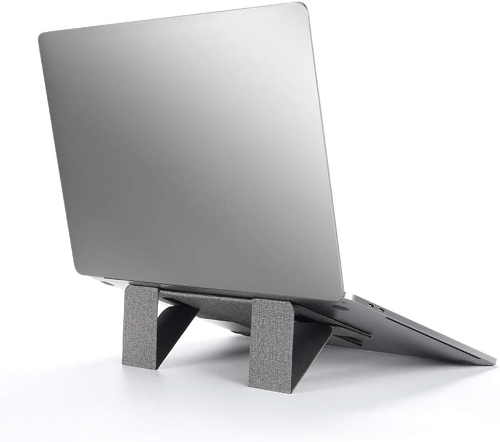 Nllano Laptop Stand, Invisible Lightweight Laptop Computer Stand, Compatible with MacBook Pro/Air, HP, Dell, Lenovo, iPad Pro 2020 and Other Tablets Laptops up to 17.3”, Gray