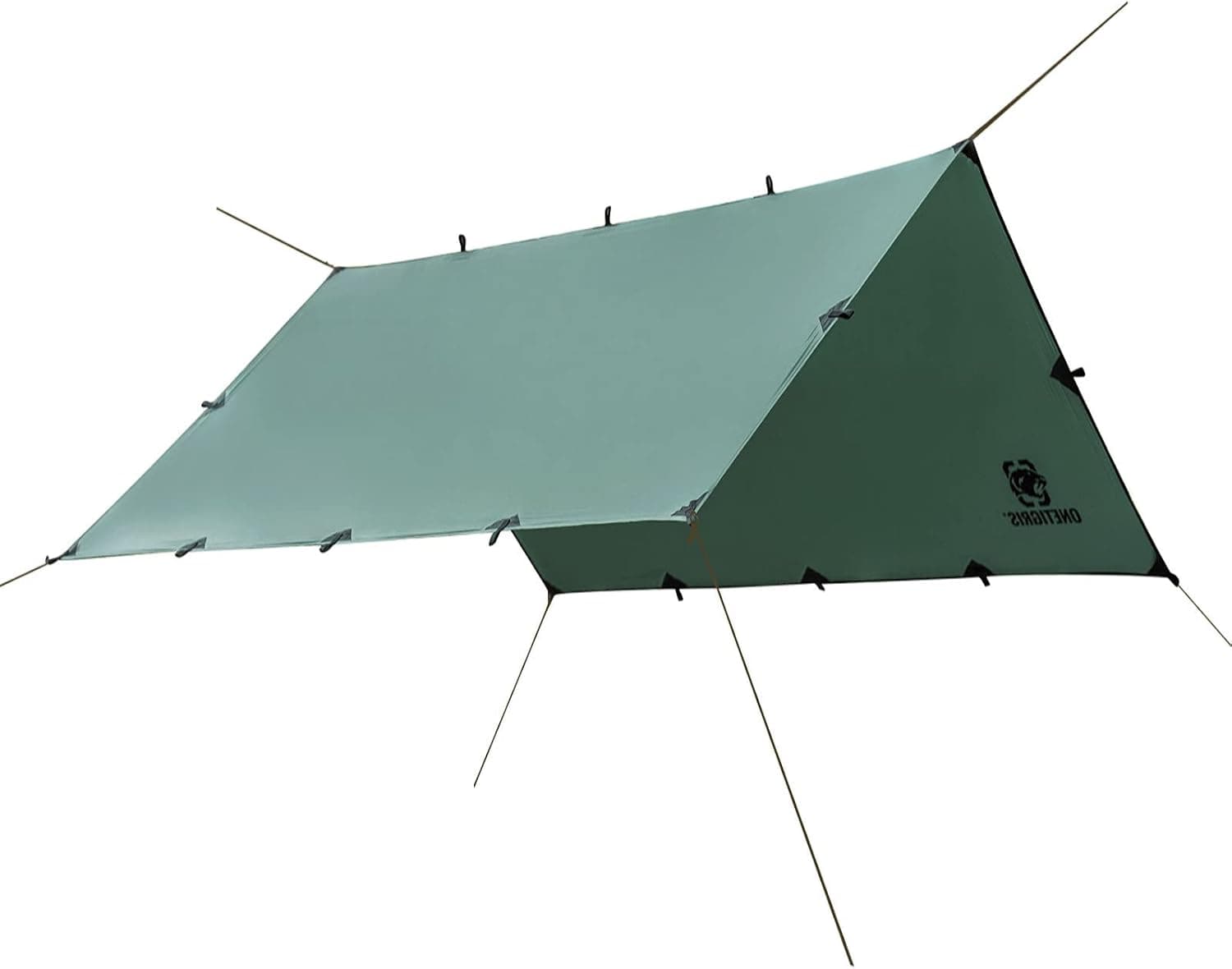 OneTigris Bastion Hammock Rain Fly Tarp Shelter Survival Gear, Waterproof Lightweight Compact for Camping Hiking Backpacking Survival Bushcraft