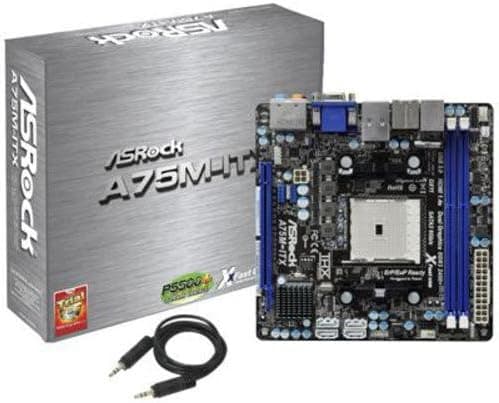 ASRock Socket FM1/AMD A75 FCH/SATA3&USB3.0/A&GbE/Mini-ITX Motherboard A75M-ITX