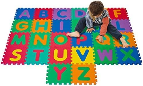 Kid's Foam Floor Alphabet 26 pop-out puzzle pieces Mat