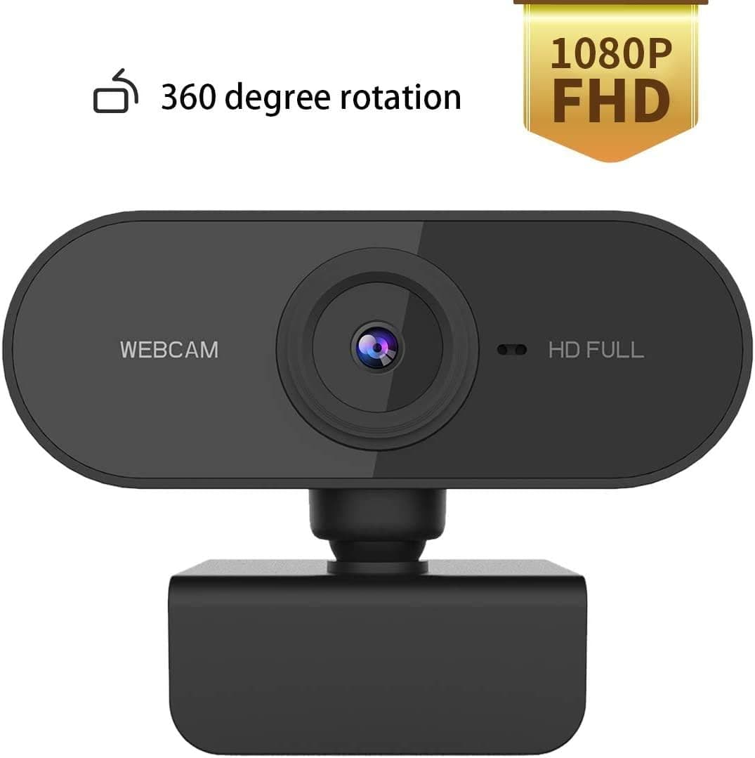 Webcam with Microphone for Desktop,1080p HD USB Plug and Play Web Cammera for Windows Mac OS, for Video Streaming, Zoom Conference, Gaming,Online Classes,2020 Upgraded (White)