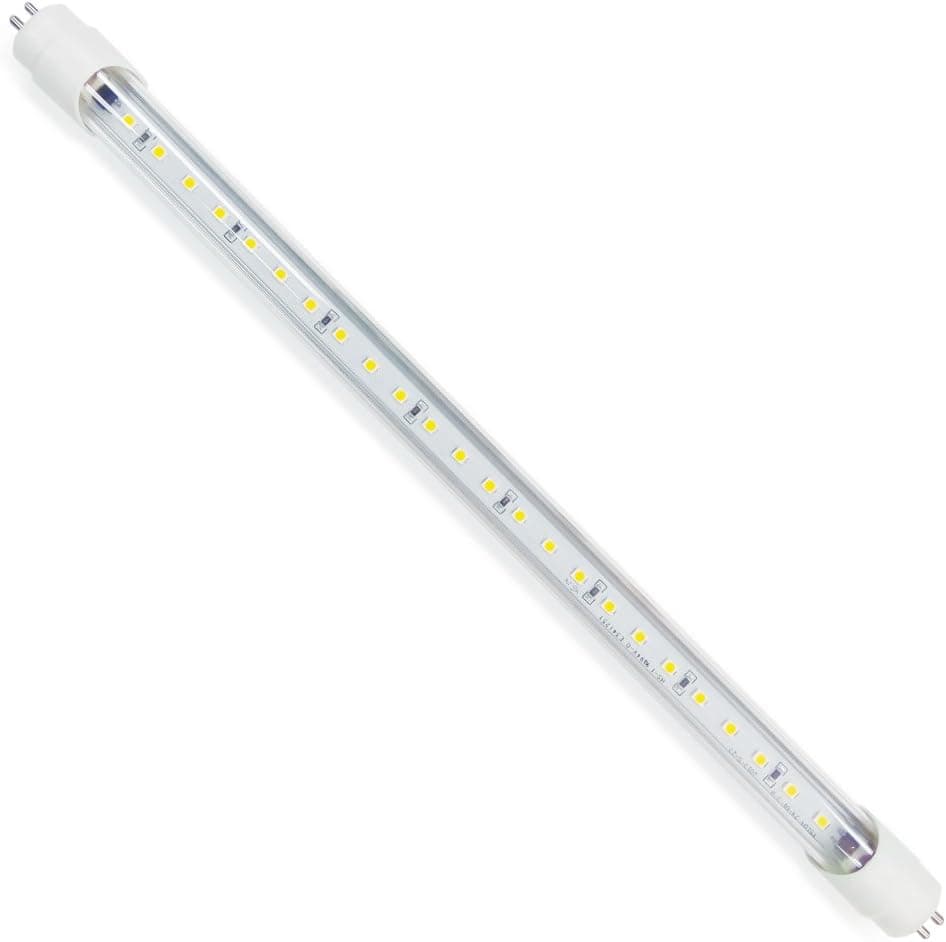 Eco-LED® Plug-&-Play dimmable 12" tube in Cold White, T5 for 12V DC installation. (LT5-CW)