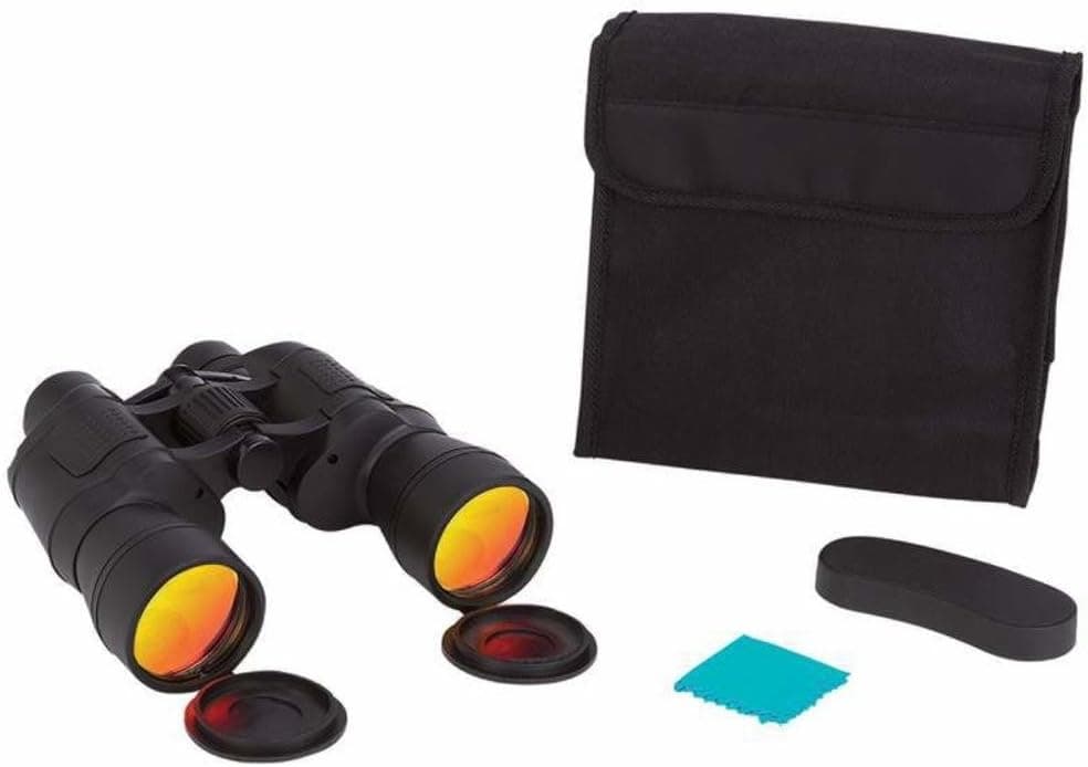 Magnacraft? 10x50 Binoculars with Ruby Red Coated Lenses for Glare Reduction