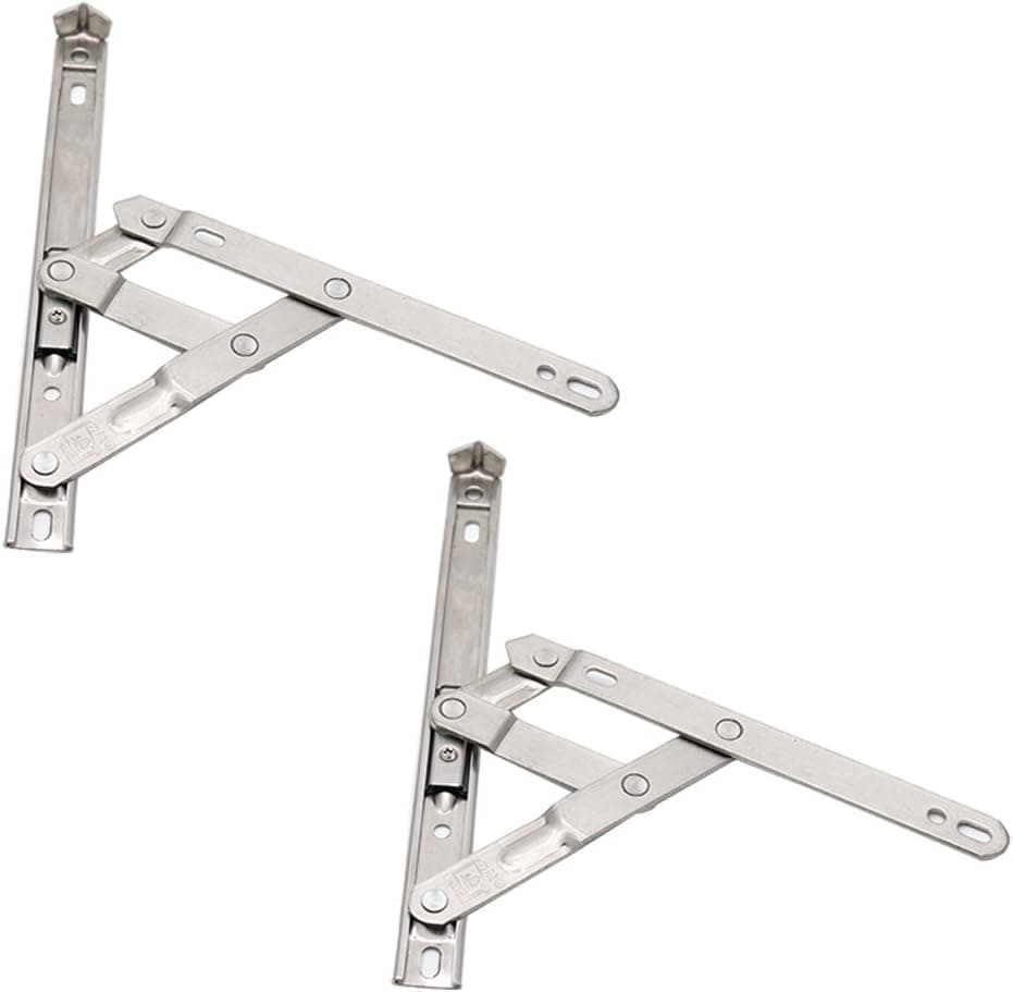 Rannb Casement Window Hinges 8-inch Stainless Steel Friction Stay Hinges - 2pcs