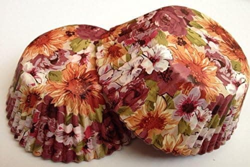 Sweet Crafty Tools 50 Count Autumn Fall Cupcake Liners Liner for Standard Size Cupcakes