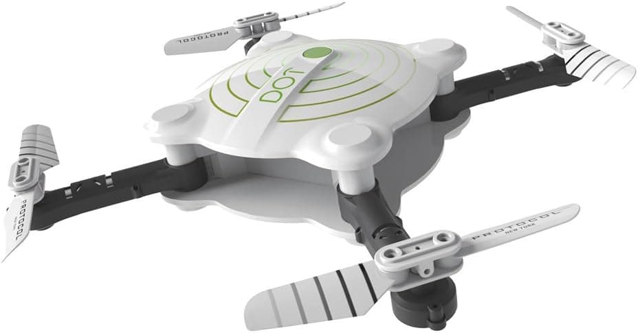 Protocol Drone - DOT VR Wi-Fi Drone with Camera - Folding Drone with Wi-Fi, Live Stream Capability -Auto Launch, Hover, and Land - 4-Way 360° Flips – 480p Camera Drone