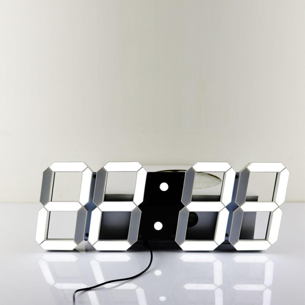 Mochiglory Jumbo Digital LED Wall Clock Multi Functional Countdown Timer with Remote Control Temperature Date for Office/Home/Airport/Gymnasium