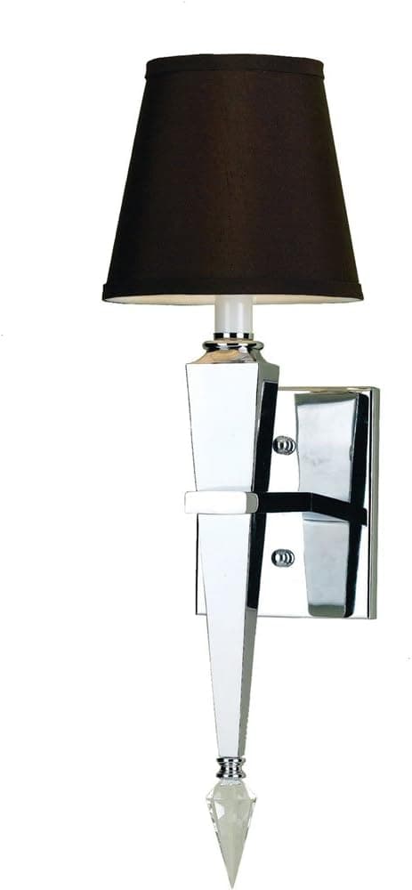 AF Lighting 6753-1W Margo Wall Sconce- Brown Shade