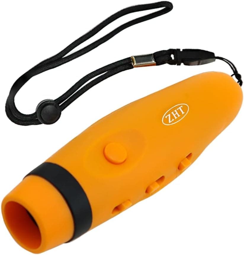 ZHT Electronic Whistle for Coaches Referee Teacher 3-Tones 3 Voice Level, Rechargeable Hand Squeeze Whistle with Lanyard for Outdoor Sport Game Camping Safety and Pet Training