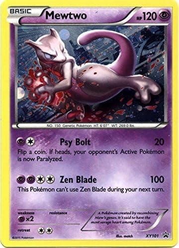 Pokemon X & Y Promo Promo Rare Holo Mewtwo XY101