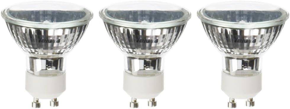 Anyray (3)-Bulbs Compatible Replacement Bulb for Wax Warmer 120V 25W GU10+C GZ10+C