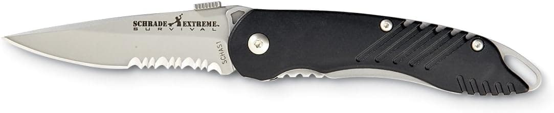 Schrade SCHAS1 Extreme Survival Serrated Magic Assisted Opening