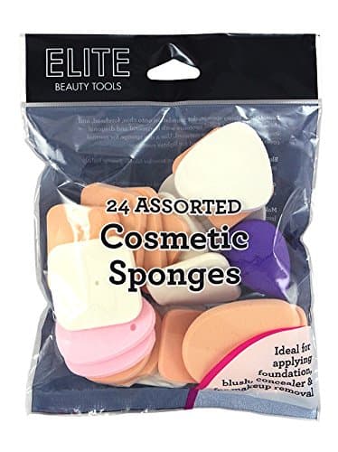 Swissco - Elite Cosmetic Sponges 24 Count Assorted