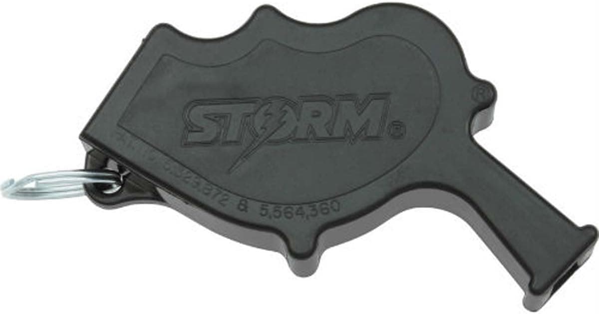 Storm Safety Whistle - Black