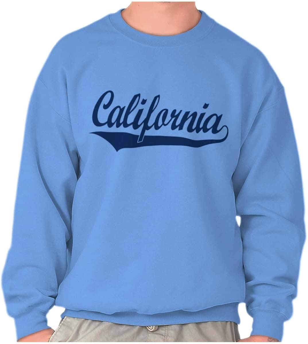 Brisco Brands California CA Classic Athletic Script Sweatshirt for Men or Women