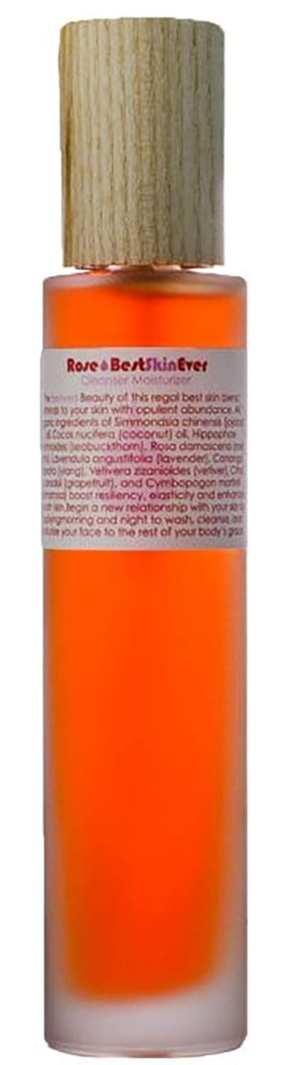 LIVINGLIBATIONS Living Libations - Organic Best Skin Ever All-In-One Facial Cleanser, Exfoliator + Moisturizer | Natural, Wildcrafted, Vegan Clean Beauty (Rose, 3.4 fl oz | 100 mL)