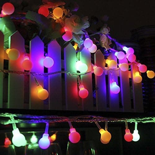 Multicolor Led String Lights,Globe String Lights Indoor Outdoor 34Ft 100LED String Lights Plug In UL Listed Remote,IP65 Waterproof Xmas Decorative Starry String Lights for Bedroom,Patio,Party
