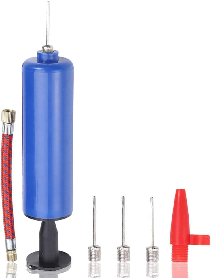 MagiDeal Portable, Fast-Inflatable Small Sports Ball Pump Inflation Pump Kit-with Needle, Air Tube, Nozzle ，for Basketball Volleyball, Football, Footbal