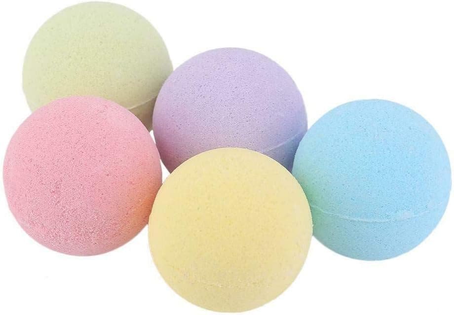 SHOUD 5pcs Home Hotel Bath Bomb Balls Aromatherapy Type Body Cleaner Handmade Bath Salt Bombs Gift Random Sent