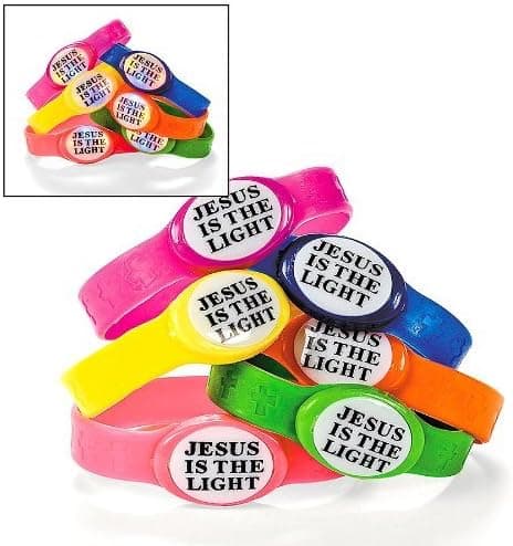 Jesus is The Light Bracelets (1 dz)