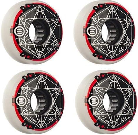 RollerBones Eulogy Metatron Cube Logo Wheels 54mm 88a Inline Skate Wheels 4 pk