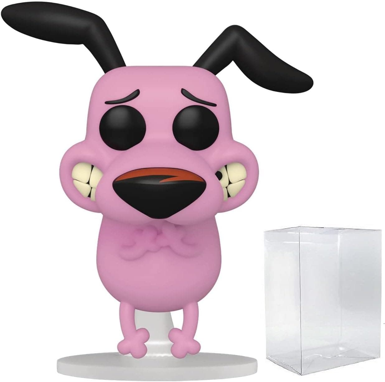 POP Cartoon Network - Courage The Cowardly Dog Funko Pop! Vinyl Figure (Bundled with Compatible Pop Box Protector Case), Multicolored, 3.75 inches