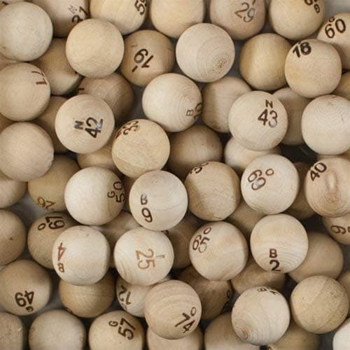 Wood Bingo Balls