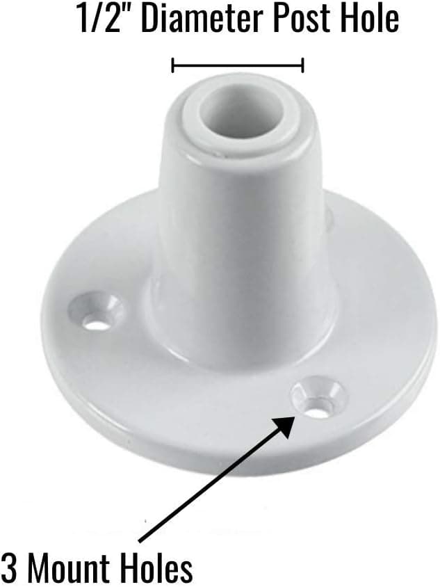 Pro Magnify - Magnifier Lamp Permanent Flat Mount - Work Light Mounting Bracket / Clamp for Desk Magnifying Light