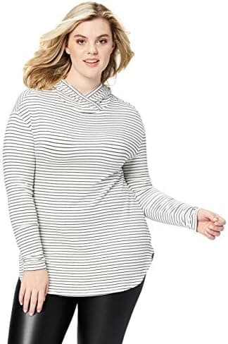 Amazon Brand - Daily Ritual Women's Plus Size Supersoft Terry Long-Sleeve Hooded Pullover