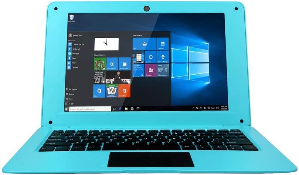 HBESTORE Portable Windows 10 10.1inch Education Laptop Notebook Computer Learning Laptop Netbook for Kids Men Women (3GB/32GB, Blue)