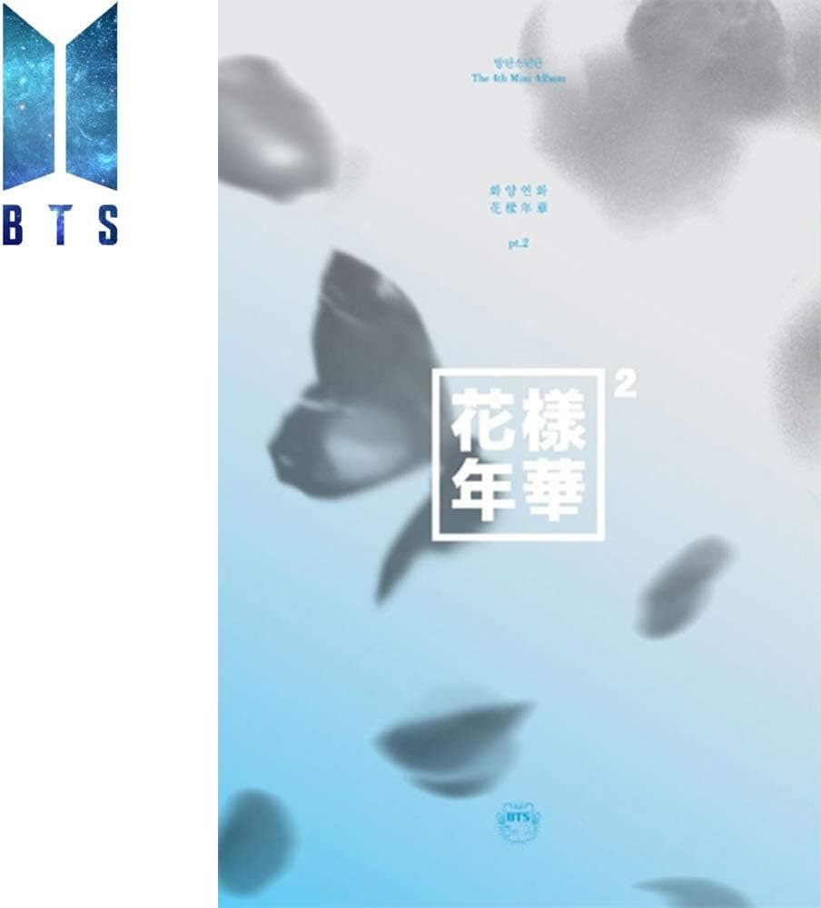 BTS 4th Mini Album PT.2 (Blue Version) in The Mood for Love Bangtan Boys CD+Poster+Photobook+Photocard+Gift (Extra BTS 6 Photocards and 1 Double-Sided Photocard Set)