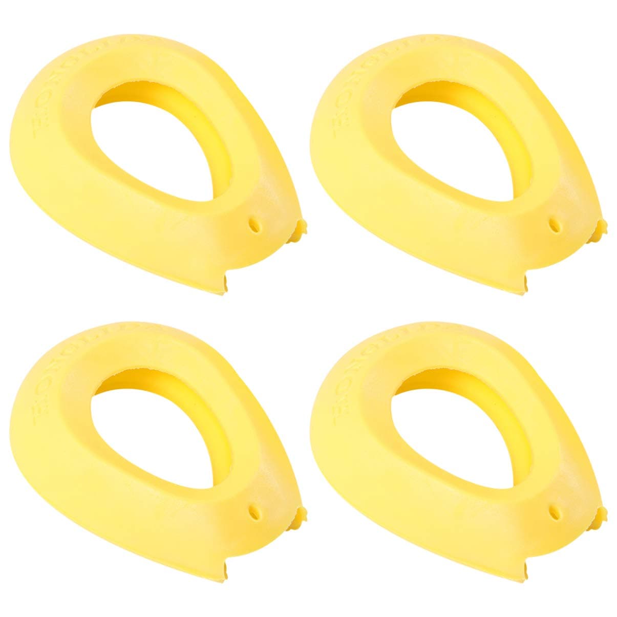 Lurrose 2 Pairs Silicone Hair Dye Ear Cover Waterproof Ear Protector Caps Hair Dye Salon Earmuffs for Home Or Business Hairdressing Salon (Yellow)