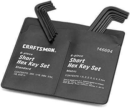 Craftsman 12 Piece Hex Key Set, Standard & Metric