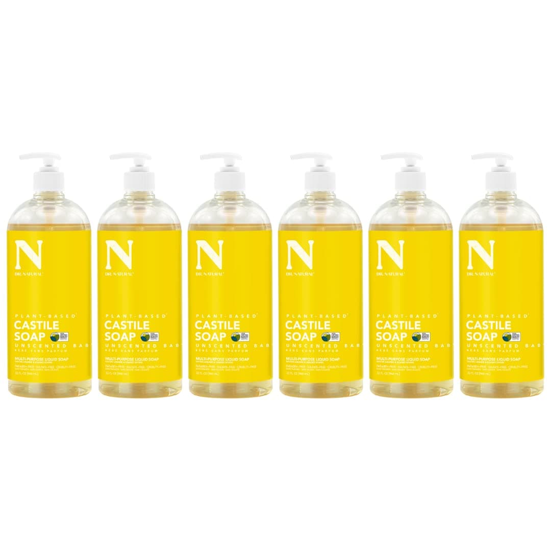 Dr. Natural Unscented Baby Castile Soap 6 pack