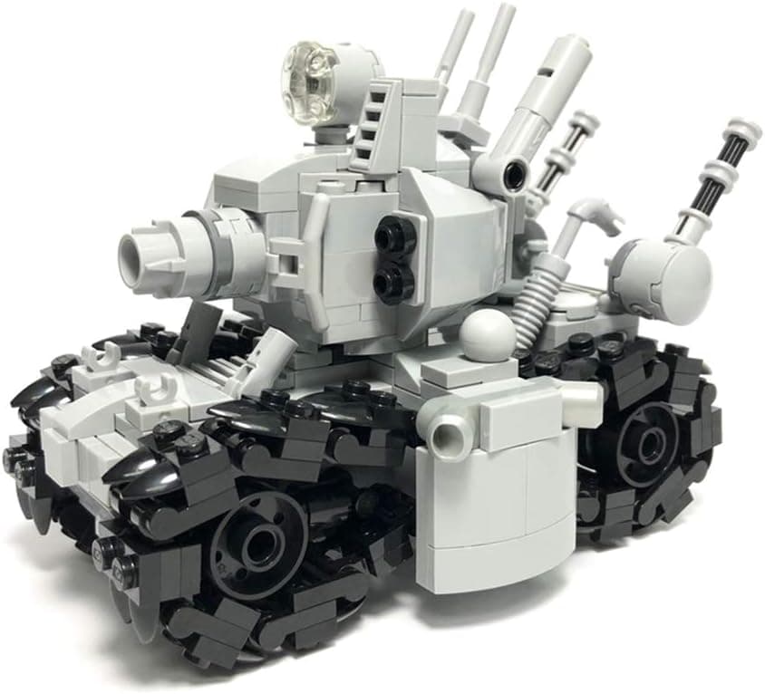 Super Vehicle 001 Metal Slug Tank Building Toy, Famous Game Model,Creative Gift for Kids Age 12+,Cute Collectible Assemble Toys(356 PCS)