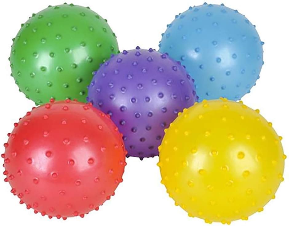 (LOT OF 25) 5" Knobby Ball Inflatables Crane Party Favors Autism Sensory Baby Massage