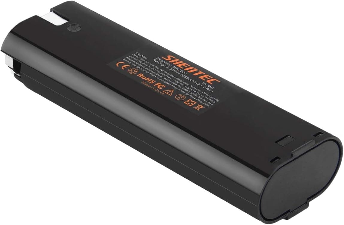 Shentec 3000mAh 7.2V Battery Compatible with Makita 7000 7002 7033 191679-9 192532-2 192695-4 632002-4 632003-2, Ni-MH Battery